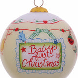 Baby's First Christmas Glass Ornament