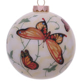 Butterflies Glass Ornament