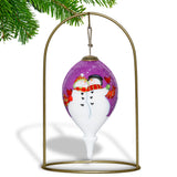 Gifts For Her, Gifts for Couples, Snowman Couple Glass Ornament