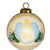 A Blessing for Baby Irish Glass Ornament