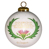 Celtic Cross Glass Ornament