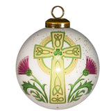 Celtic Cross Glass Ornament