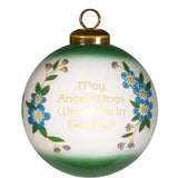 Angel Blessings Irish Glass Ornament