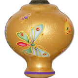 Jewelled Butterflies Glass Ornament