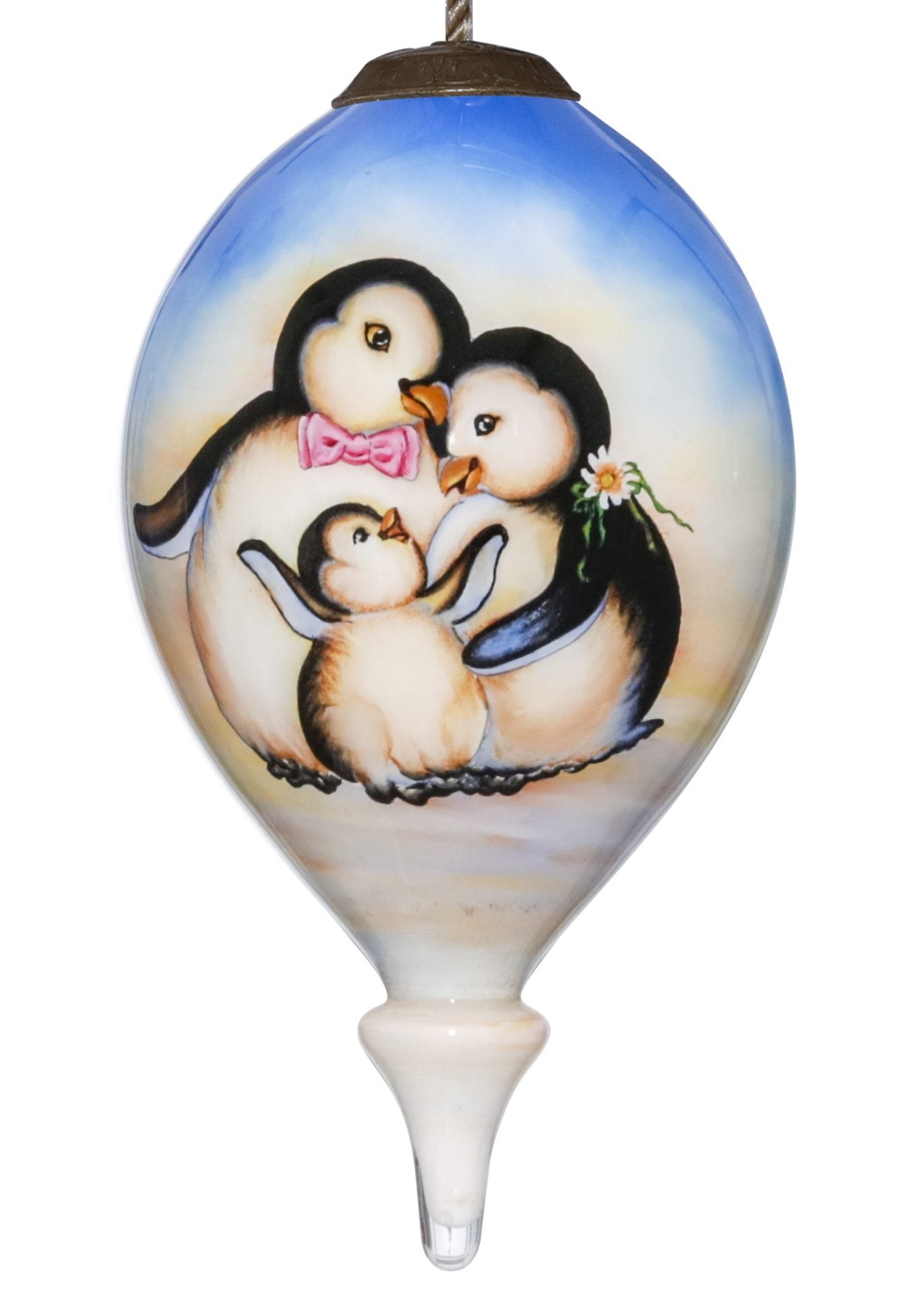 Bless Our Family Penguin Family Ornament