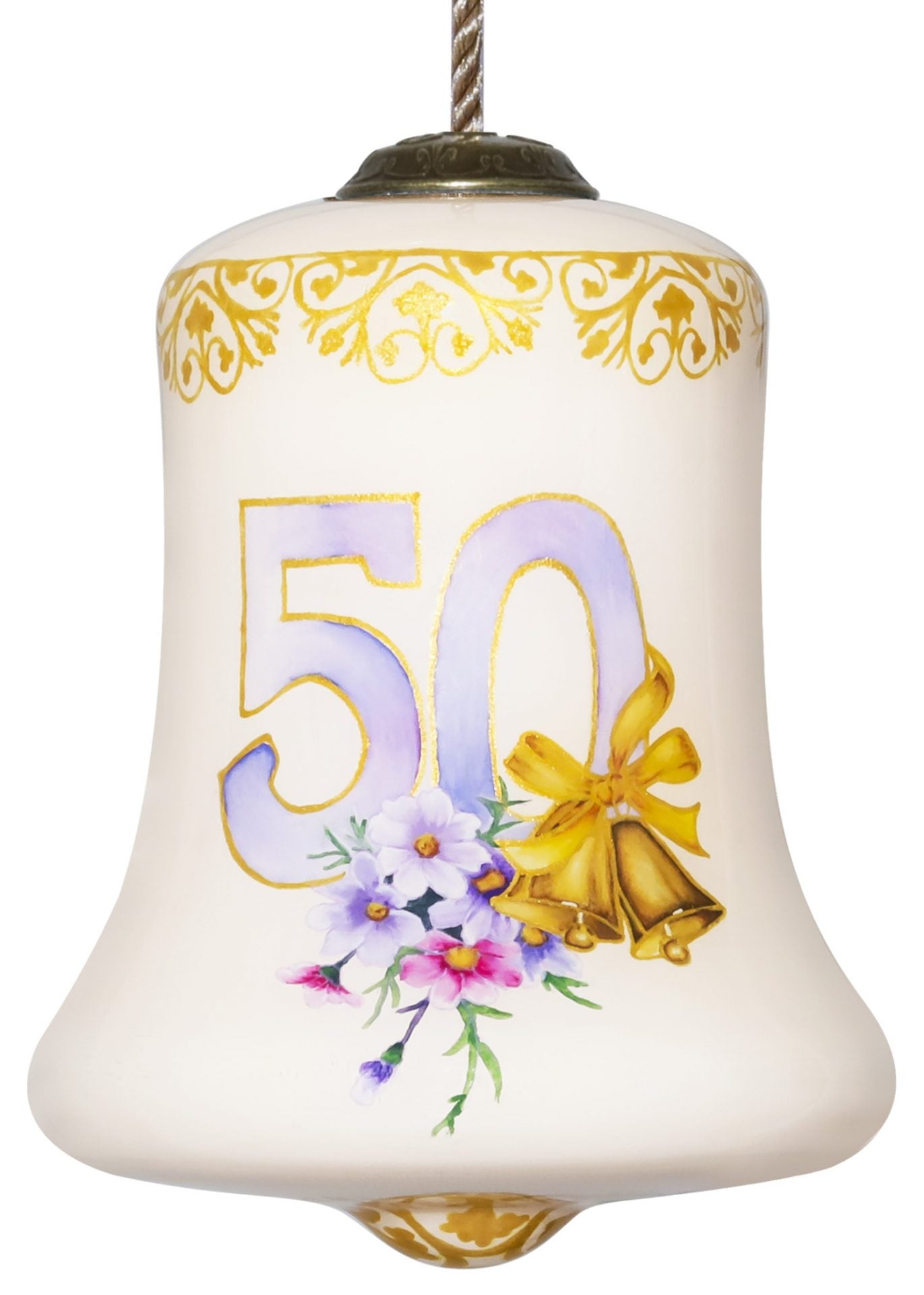 50th Anniversary Glass Ornament