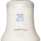 25 years anniversary  glass ornament
