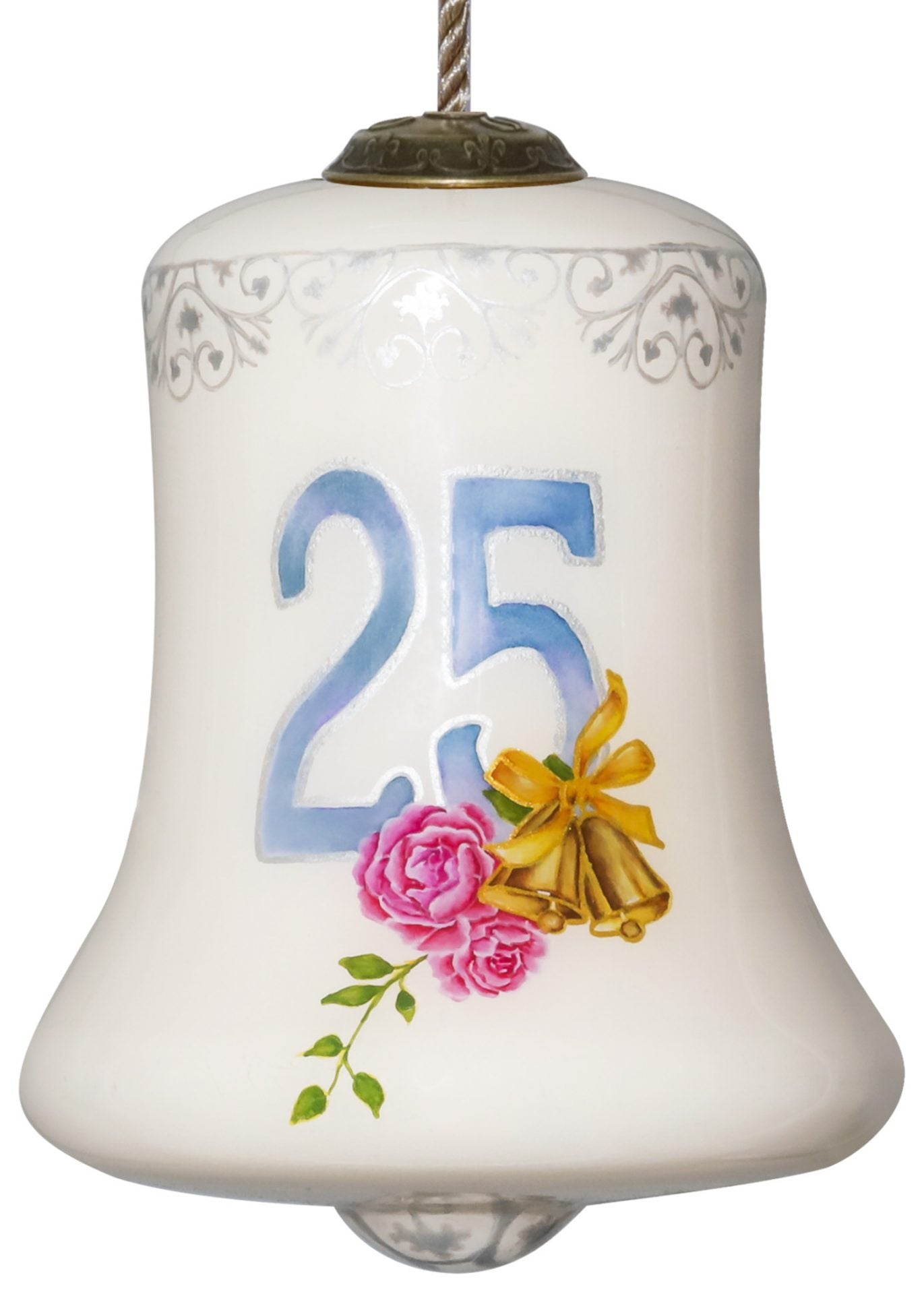 25 Years Anniversary Glass Ornament