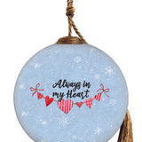 Snowman with birds Ornament