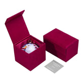 Santa in Paradise Glass Ornament