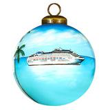 Caribbean Cruise Hand-Painted Glass Ornament – Vacation Travel Keepsake