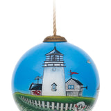 Coastal Lighthouse Glass Ornament