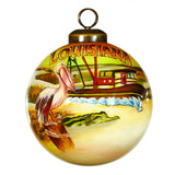 Louisanna Hand-Painted Glass Ornament