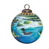 Minnesota Hand-Painted Glass Ornament – Land of 10,000 Lakes Keepsake