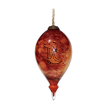 Gotta Run Hand-Painted Glass Ornament