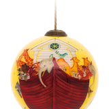 Noah's Ark Glass Ornament