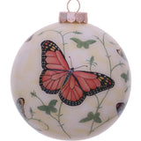 Butterflies Glass Ornament