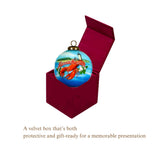 Massachusetts Memories Hand-Painted Glass Ornament – Coastal State Keepsake