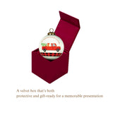 All Roads Lead Home at Christmas Glass Ornament