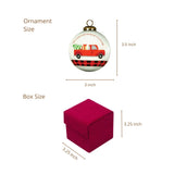 All Roads Lead Home at Christmas Glass Ornament