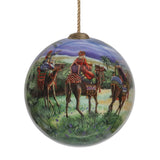 We Three Kings Glass Ornament