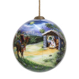 We Three Kings Glass Ornament