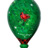 Woodland Plaid Santa Finial Ornament