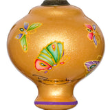 Jewelled Butterflies Hand-Painted Glass Ornament