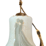 Wedding Couple Hand-Painted Glass Ornament