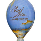 American Angel Hand-Painted Glass Ornament