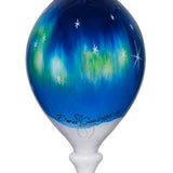 Under The Northern Lights Snowman Finial Ornament