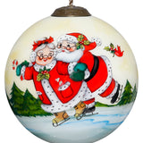 Christmas Is Better Together Glass Ornament