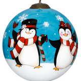 My Favorite Place To Be Is With You Hand-Painted Glass Ornament