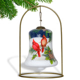 Cardinals Appear When Angels Are Near Hand Painted Glass Ornament