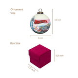 Mississippi Hand-Painted Glass Ornament – Southern River Heritage Keepsake