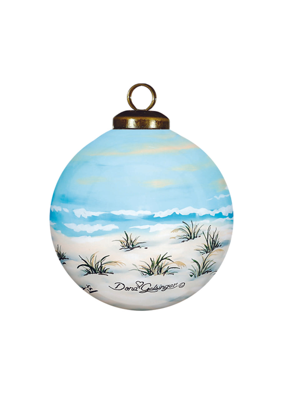Life is Better at the Beach Glass Ornament