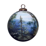 Life is Better at the Mountains Glass Ornament
