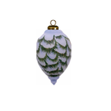 Crispy Morning Cardinals Glass Ornament