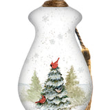 Winter Forest Snowman Spire Ornament