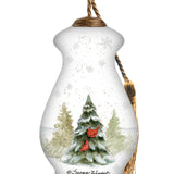 Winter Forest Santa Spire Ornament