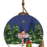 Chilling with My Gnomes Hanging Glass Ornament