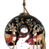 Snowman w. Christmas Lights Ornament