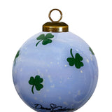 Tis A Blessing TO Be Irish Snowman Glass Ornament