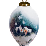 Good News Great Joy Angel Hand-Painted Glass Ornament – Christmas Faith Keepsake