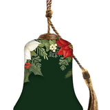 Peace on Earth Hand-Painted Glass Bell Ornament – Inspirational Christmas Keepsake