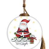 Nama Sleigh Glass Ornament