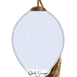 Snow Boy Hanging Glass Ornament