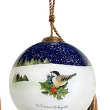 Christmas Magic Santa Glass Ornament