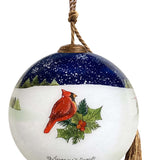 Joy of the Season Snowman Round Ornament
