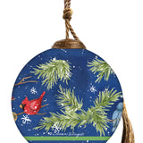 Feathered Friends Round Ornament